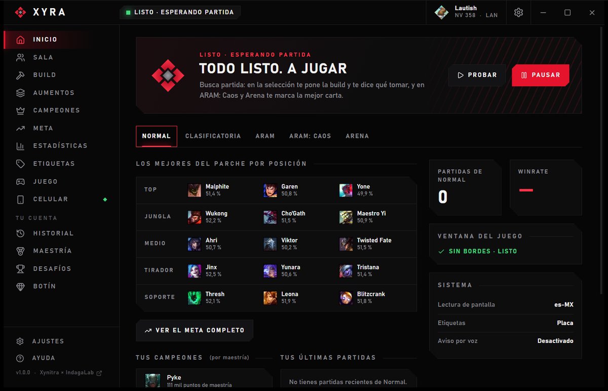 Xyra en la PC: Inicio con los mejores del parche
